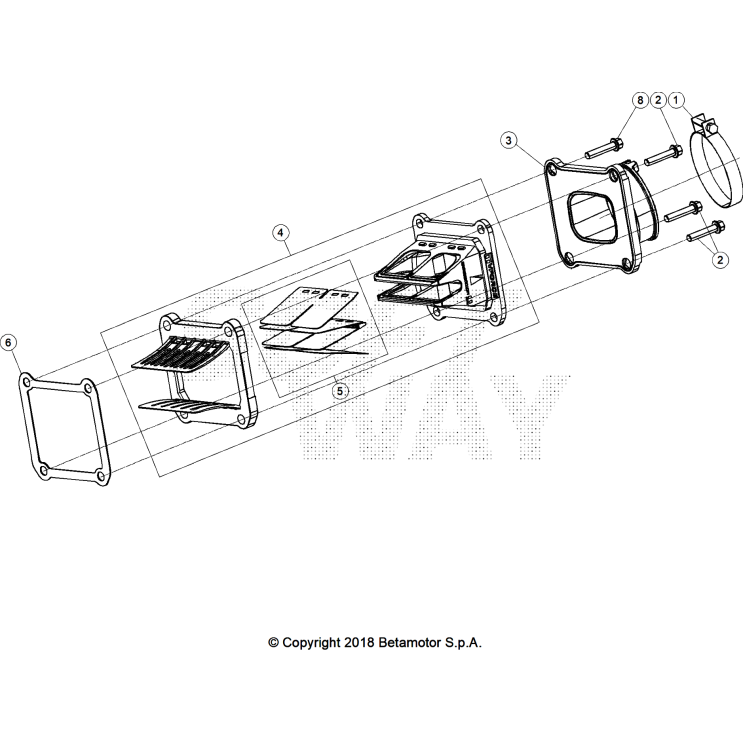 BOITE A CLAPET BETA 125 RACE 2025
